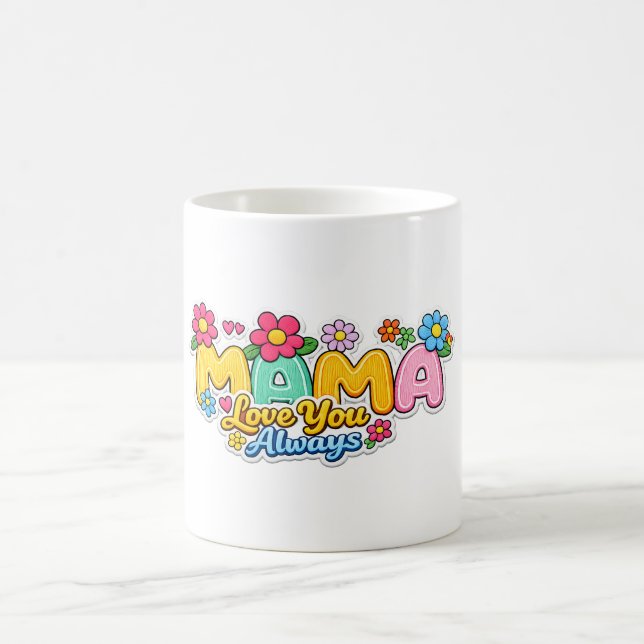🌸☕ ”Mamma älskar dig alltid” Mugg (Center)