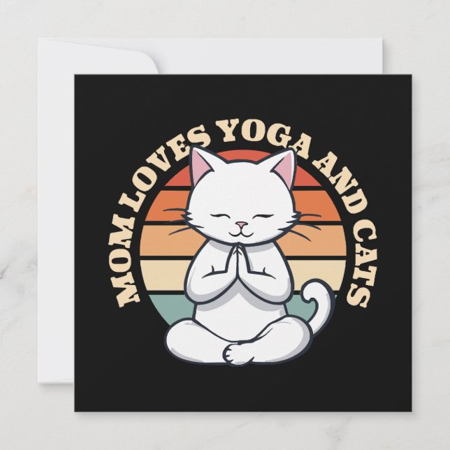 Mamma älskar katter och yoga (Framsida)