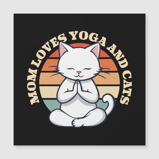 Mamma älskar katter och yoga (Framsida)