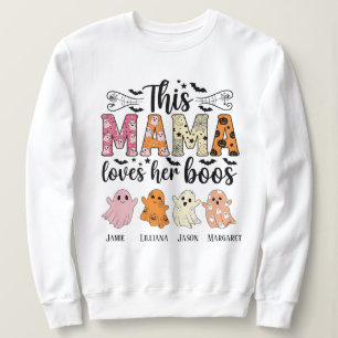 Mamma älskar sina busiga ungar Personlig Halloween T Shirt