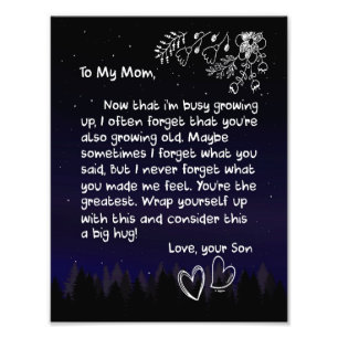 Mamma Älskare   Till min Mamma I Kärlek är du myck Fototryck