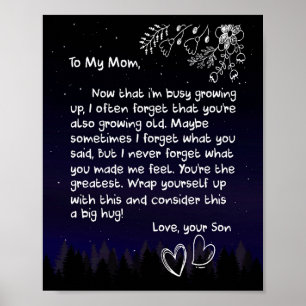 Mamma Älskare Till min Mamma I Kärlek är du mycke Poster