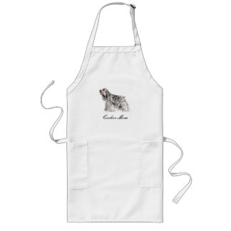 Mamma, American Cocker Spanska Apron Långt Förkläde