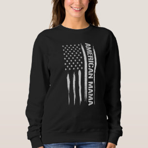 Mamma Amerikansk Mamma - Amerikanska flaggans tale T Shirt