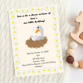 Mamma Anka Baby Shower Inbjudningar