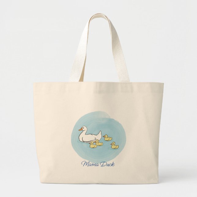 Mamma Anka Personlig Shopping Tote Bag Jumbo Tygkasse (Framsidan)