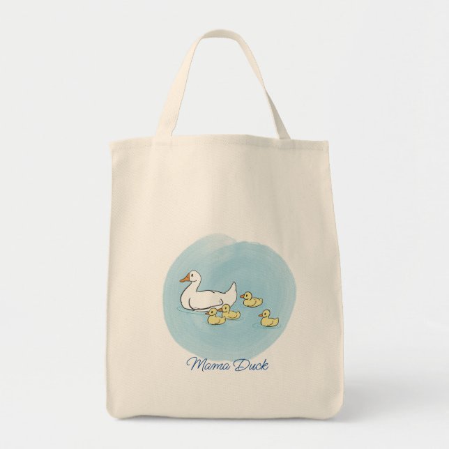 Mamma Anka Personlig Shopping Tote Bag Tygkasse (Framsidan)