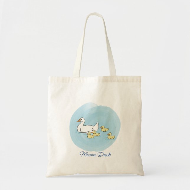Mamma Anka Personlig Tote Bag Tygkasse (Framsidan)