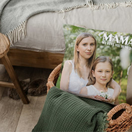 Mamma | Anpassa övertäckning av Boho-text med två Kudde