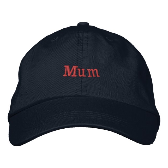 Mamma Anpassad Klassisk Koppardesign Navy mössa Broderad Keps (Framsida)