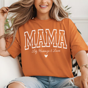 Mamma Anpassad Varsity Mors Dag Ny Mamma T Shirt