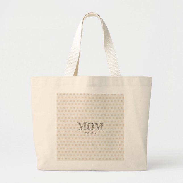 Mamma Anpassade Tote Bag Jumbo Tygkasse (Framsidan)