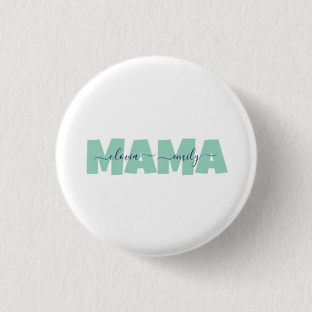 Mamma Anpassat barnnamn Knapp (Framsida)