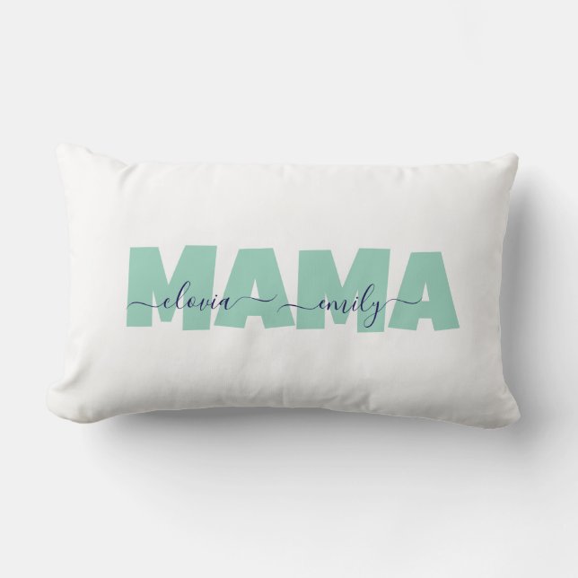 Mamma Anpassat barnnamn Lumbarkudde (Framsida)