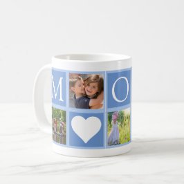 Mamma Anpassningsbar 5 Foton - blått Kaffemugg