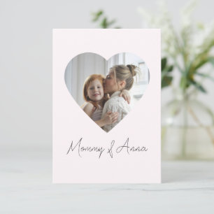 Mamma Anpassningsbar Photo & Namn Personlig Card