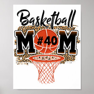 Mamma Anpassningsbar Player nummer 40 Sport Mamma Poster