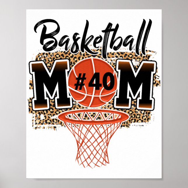 Mamma Anpassningsbar Player nummer 40 Sport Mamma  Poster (Framsidan)