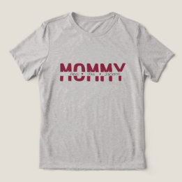 Mamma Anpassningsbar text för barnens namn present T Shirt