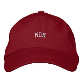 Mamma Anpassningsbar Text tryckt Cap Red Färg Beau Broderad Keps