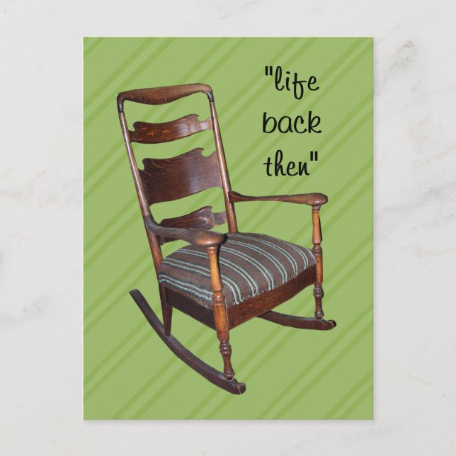 Mamma Antique Rocker Postcard- anpassa Vykort (Framsida)