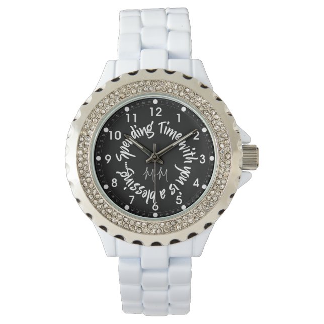 Mamma använder tid med din offert armbandsur (Framsida)