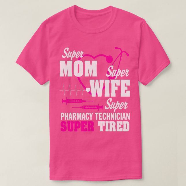 Mamma-apotekstekniker, tired t shirt (Design framsida)