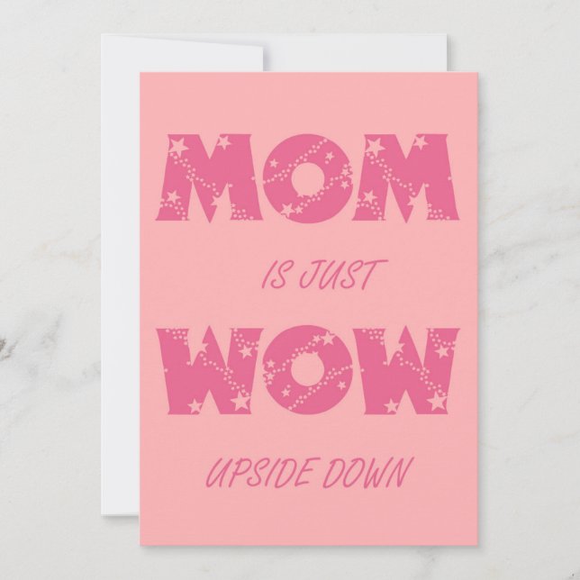 Mamma är bara Wow Julkort (Framsida)