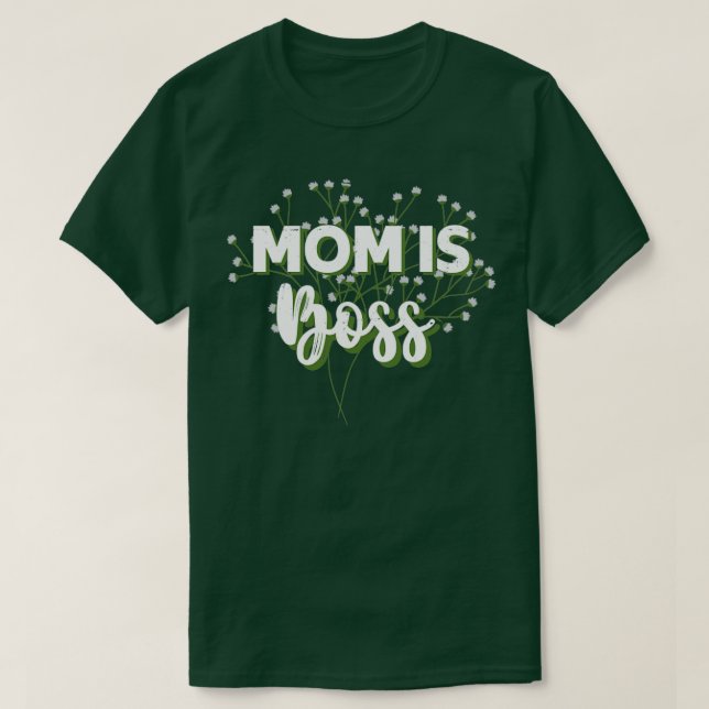 Mamma är Chef Botaniskt3 T Shirt (Design framsida)