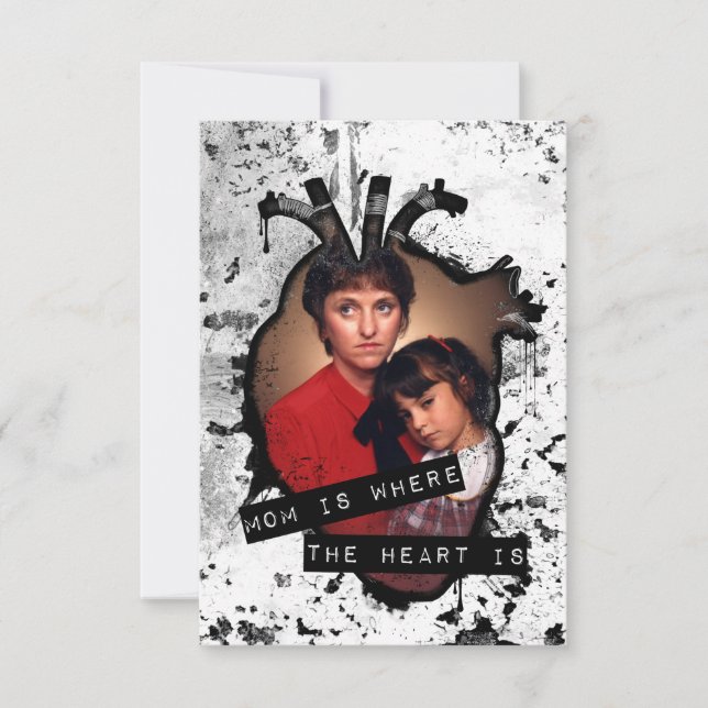 mamma är där hjärtat finns inbjudningar (Framsida)