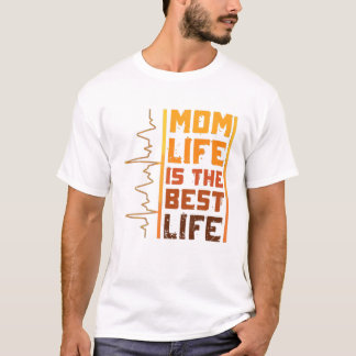 Mamma är den bästa livsmiljön Vintage Mors dag Hea T Shirt