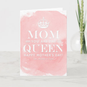 Mamma är drottningen   Mors dag-kort Kort