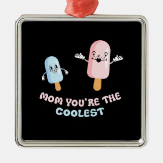 Mamma är du det kolaste Glass Julgransprydnad Metall