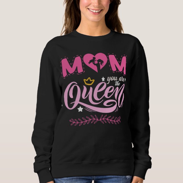 Mamma är du drottningen Mors dag Mamma Mamma T Shirt (Framsida)