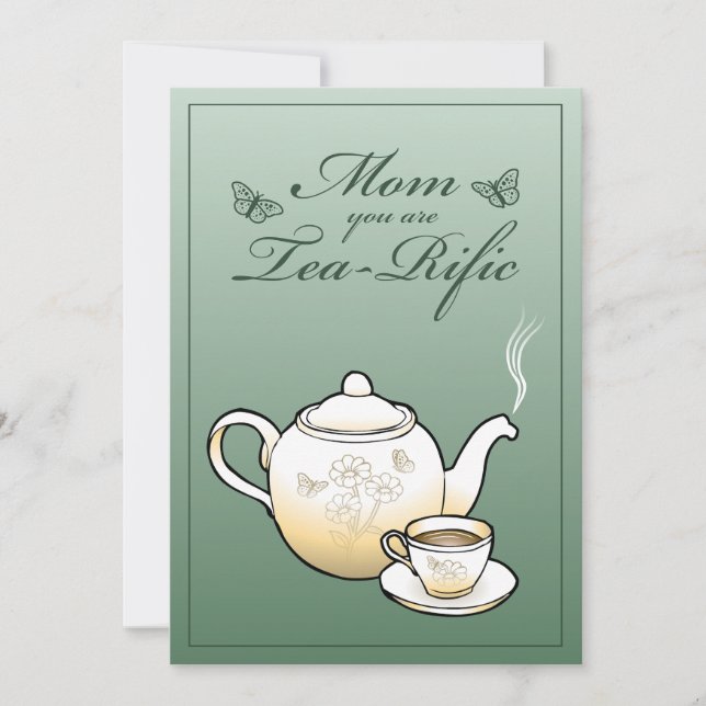 Mamma är du Tea Rific Mors dag Card Julkort (Framsida)