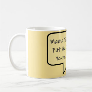 MAMMA ÄR EN GRAFIK AV WISE WOMAN MEDDELANDETYP KAFFEMUGG