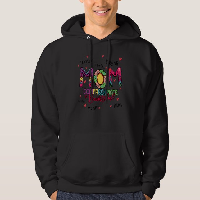 Mamma är glad för Mamma om Mor Hoodie (Framsida)