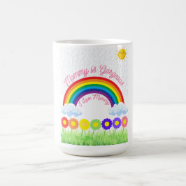 Mamma är Gorgous Rainbow - Cute Mor Day Gift Kaffemugg
