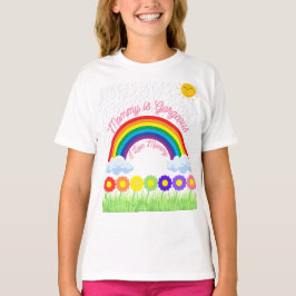 Mamma är Gorgous Rainbow - Cute Mor Day Gift T Shirt