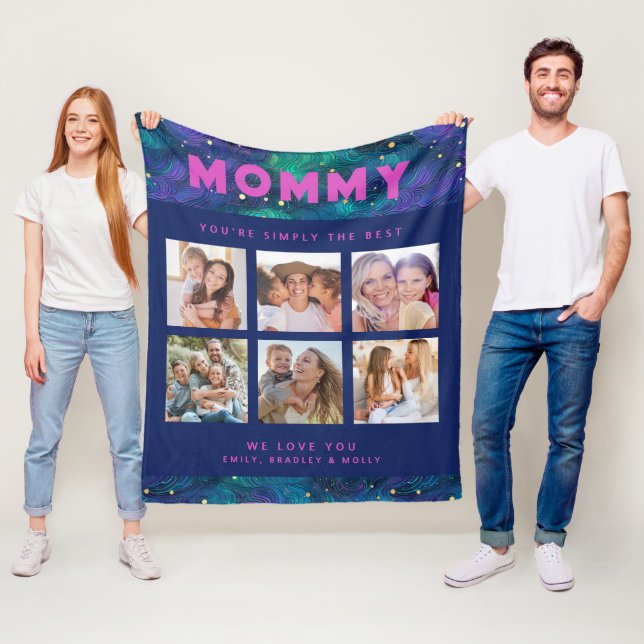 Mamma är helt enkelt den bästa Personligen för fot Fleecefilt (På plats)