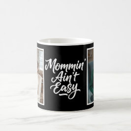 Mamma är inte lätt penselskrift anpassad 2Foto Sva Kaffemugg