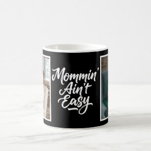 Mamma är inte lätt penselskrift anpassad 2Foto Sva Kaffemugg