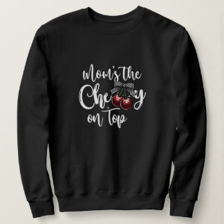 Mamma är körsbäret på toppen Söt rutig rosett Körs T Shirt