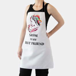 Mamma är min bästa vän Lycklig Mors dag Apron
