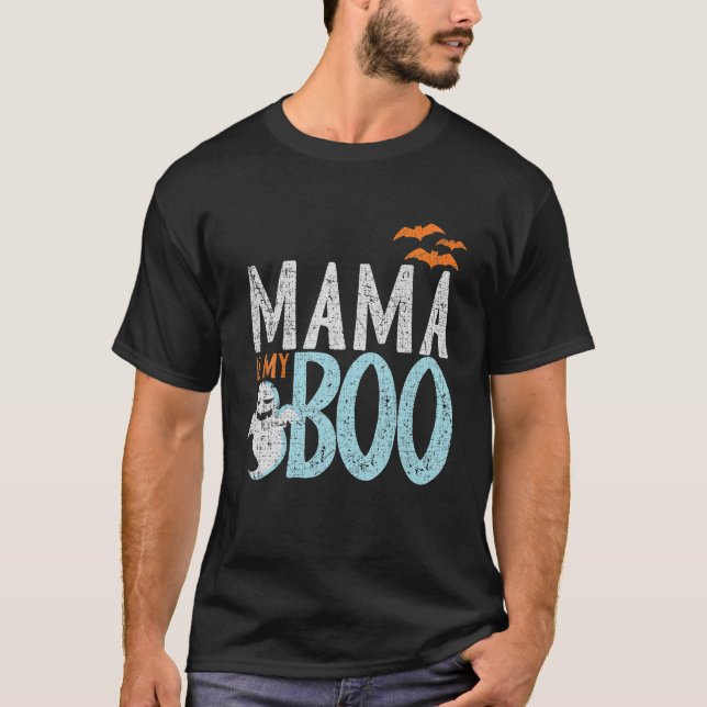 Mamma är min Boo Funny Hallowen Kids Tonåringar T Shirt (Framsida)