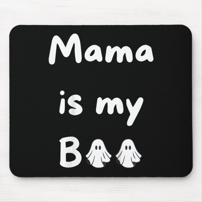 Mamma är min Boo Halloween Ghost Kids School Fall Musmatta (Framsidan)