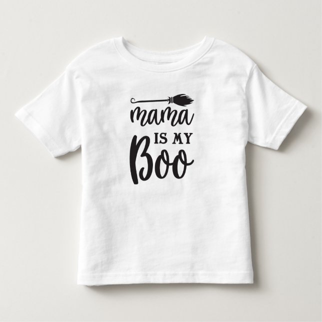 Mamma är min Boo Halloween T Shirt (Framsida)