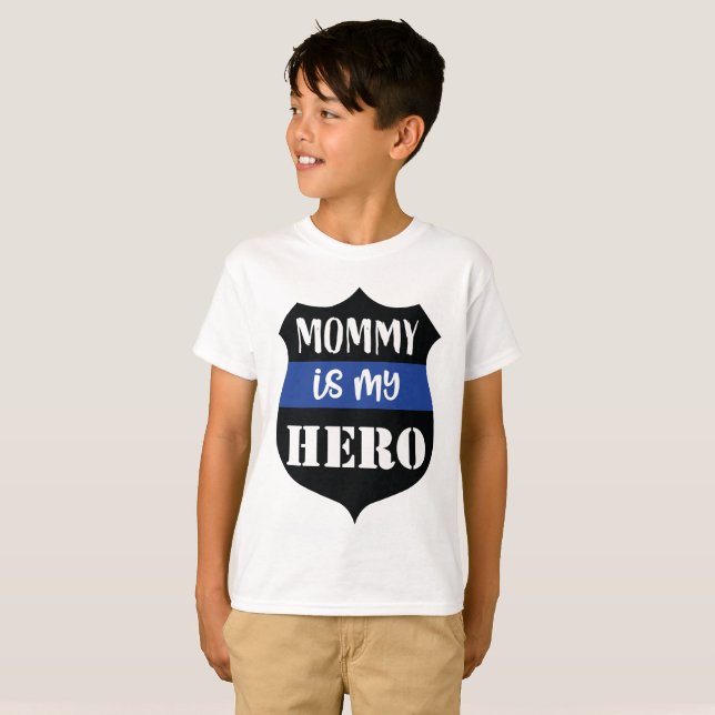 Mamma är min Hero Poys T-shirt (Hel framsida)