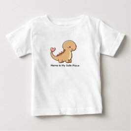 Mamma är min trygga plats baby t-shirt