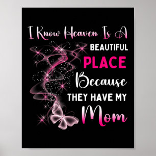 Mamma är min väktarängel på minnesdagen i himlen poster